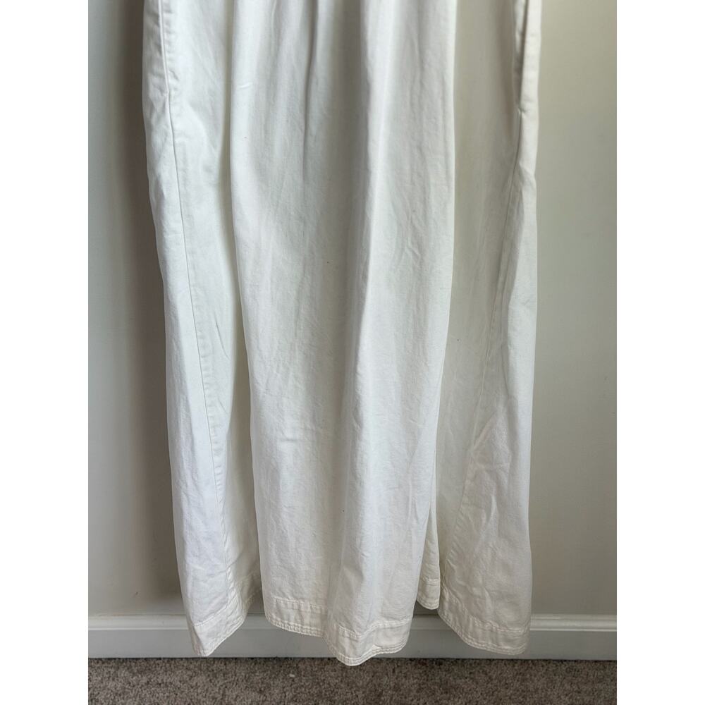 Free People Just Jill Sleeveless Button Front Maxi Dress White Womens Size Large - Picture 9 of 10